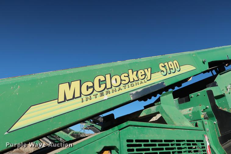 image for item DG3260 2011 McCloskey S190 screener