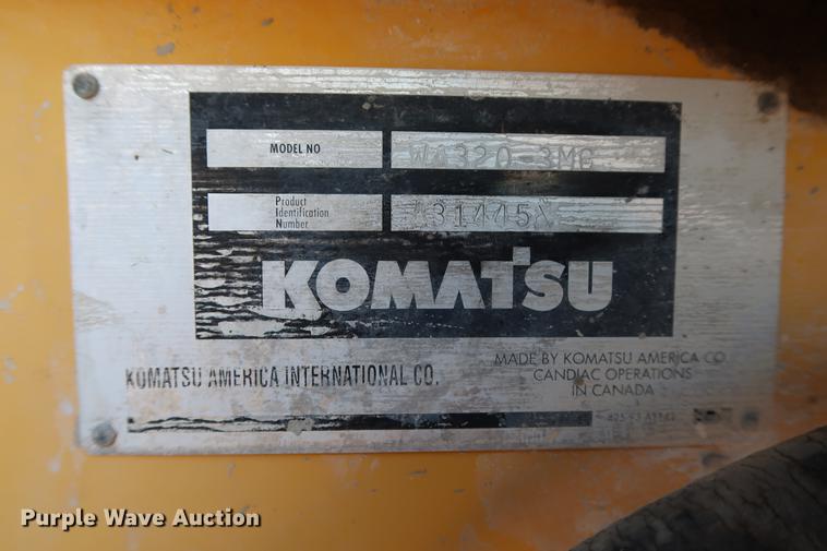image for item DG3266 2000 Komatsu WA320-3MC wheel loader