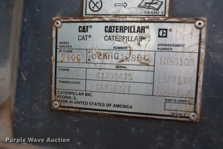 image for item DG3278 1997 Caterpillar 980G wheel loader