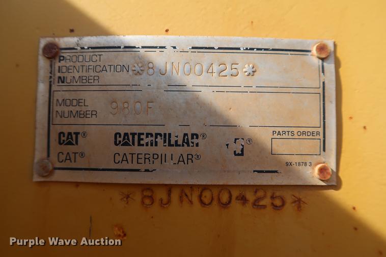 image for item DG3279 1995 Caterpillar 980F Series II wheel loader