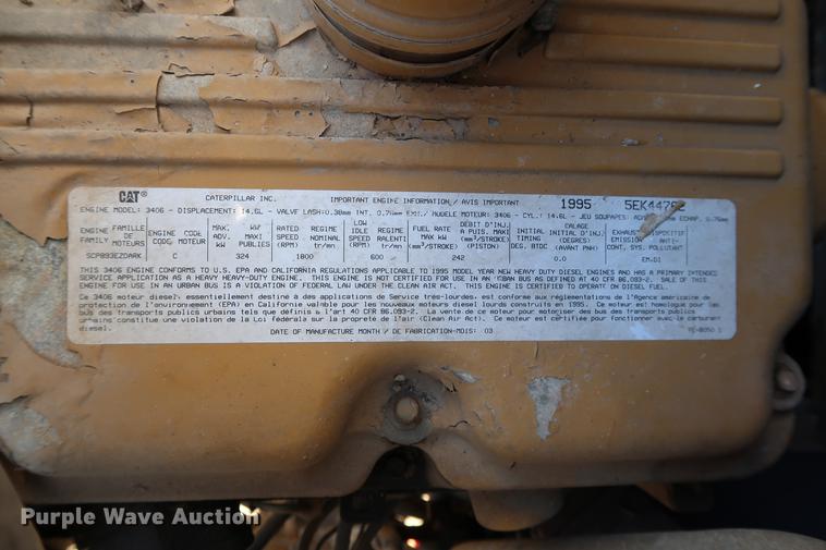 image for item DG3287 1995 International 9400 semi truck