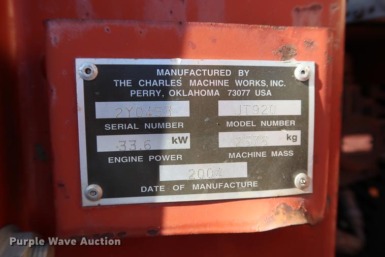 image for item DG3291 2004 Ditch Witch JT920 directional boring unit