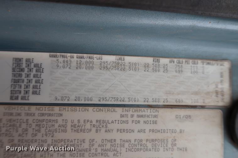 image for item DG3299 2005 Sterling A-Line semi truck