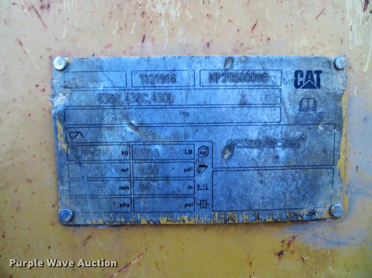 image for item DG3752 2003 Caterpillar 430D backhoe