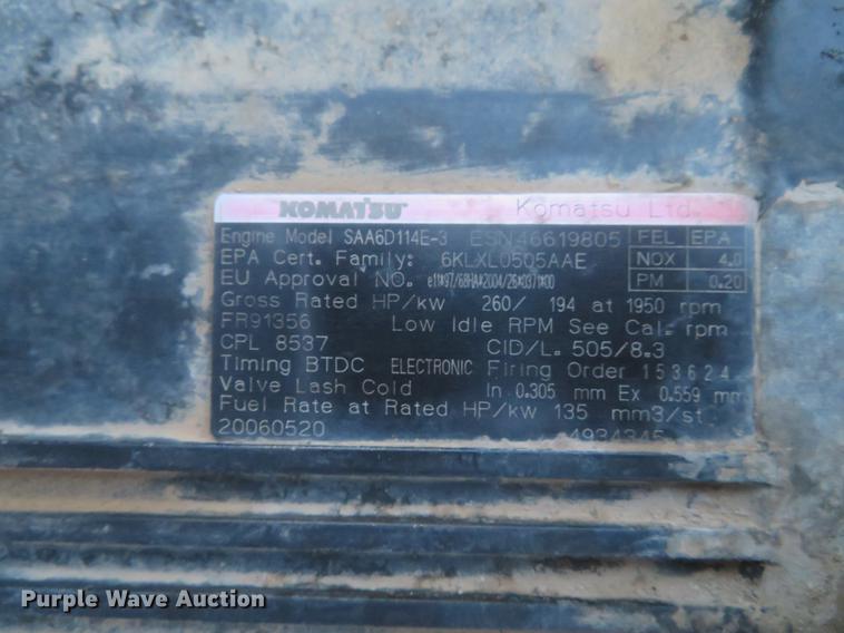 image for item DG3755 2006 Komatsu PC300LC-7E0 excavator