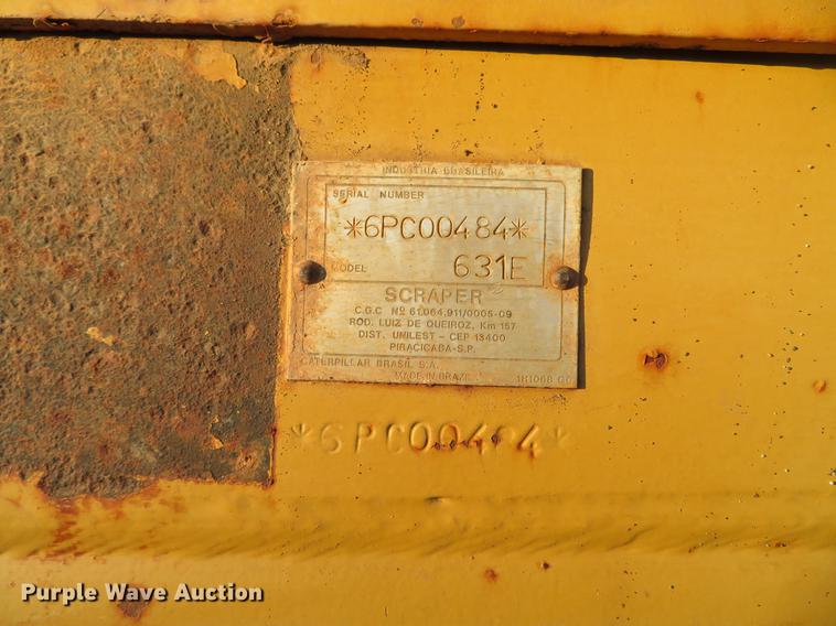 image for item DG3757 1988 Caterpillar 631E conventional scraper