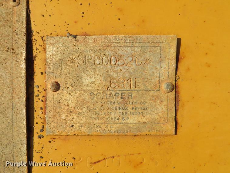 image for item DG3759 1988 Caterpillar 631E conventional scraper