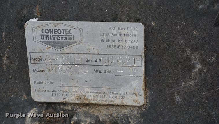 image for item DI9279 2015 Coneqtec skid steer cold planer