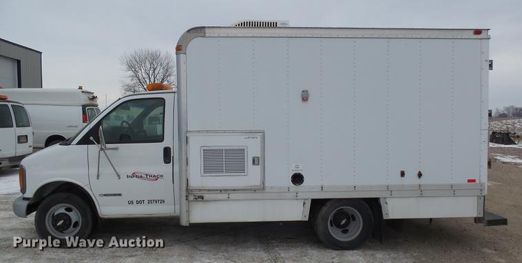 image for item DX9104 2002 Chevrolet Express G3500 van with Cues mainline sewer camera and lateral launch system