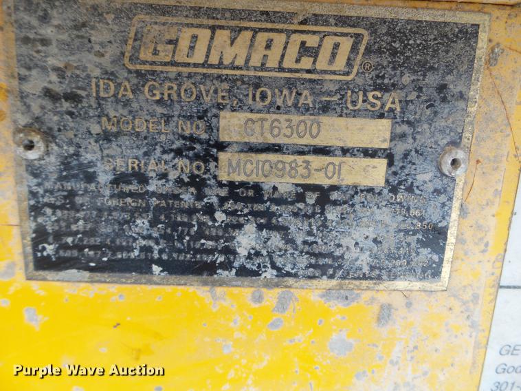 image for item DX9749 1980 Gomaco GT6300 Commander III paver