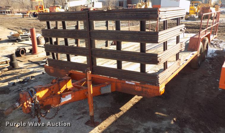 image for item DY9169 1990 shop built utility trailer