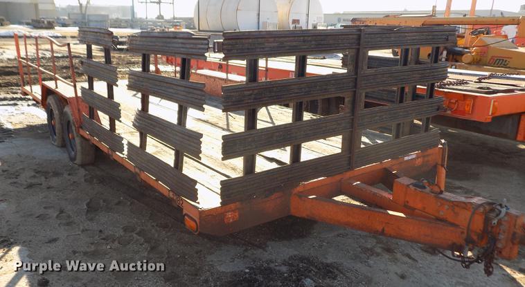 image for item DY9169 1990 shop built utility trailer