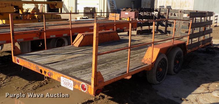 image for item DY9169 1990 shop built utility trailer