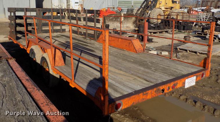 image for item DY9169 1990 shop built utility trailer