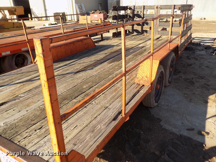 image for item DY9169 1990 shop built utility trailer