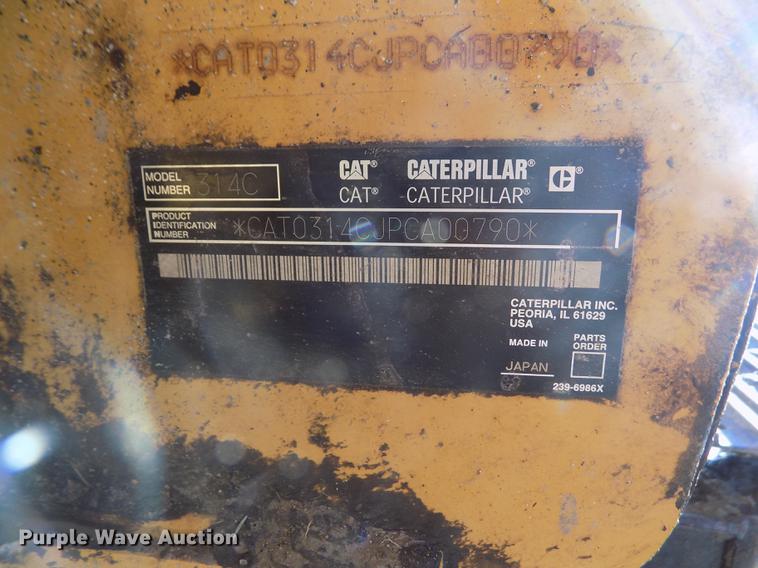 image for item DY9170 2005 Caterpillar 314CL CR excavator