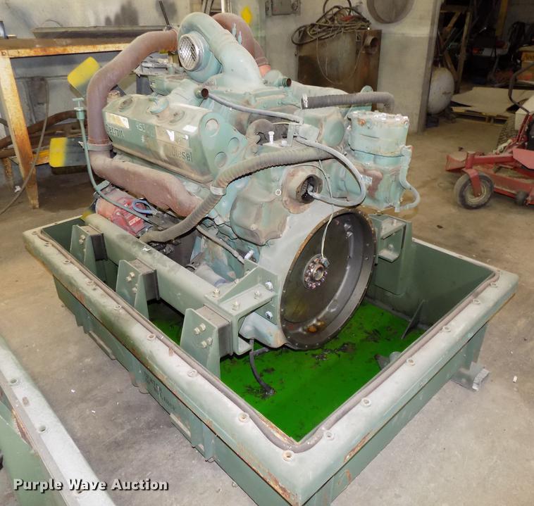 image for item DZ9599 1988 Detroit Diesel 8V92TA V8 turbo diesel engine
