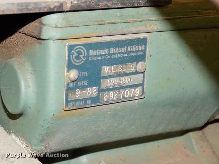 image for item DZ9599 1988 Detroit Diesel 8V92TA V8 turbo diesel engine