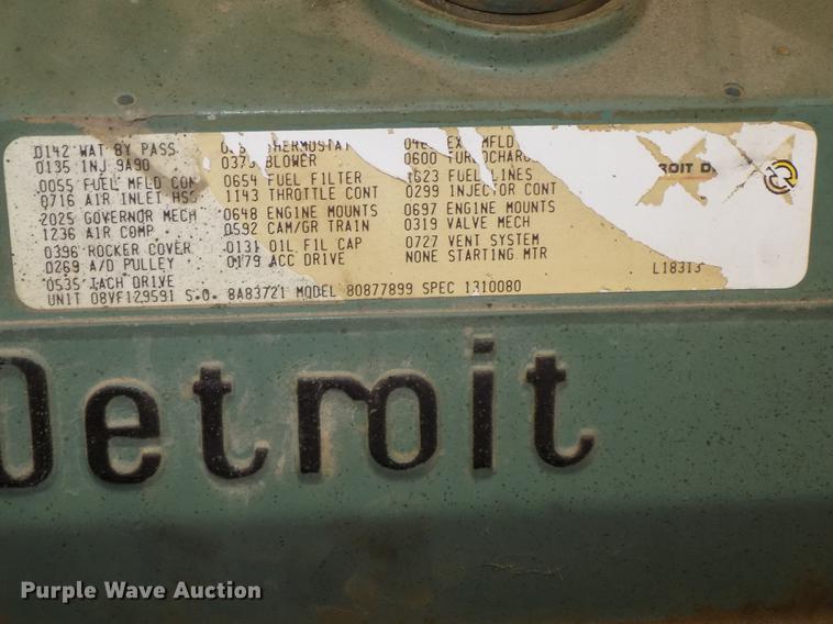 image for item DZ9599 1988 Detroit Diesel 8V92TA V8 turbo diesel engine