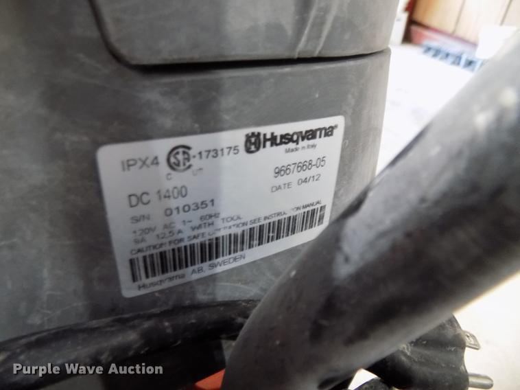 image for item DZ9619 (2) Husqvarna concrete dust extractor vacuums