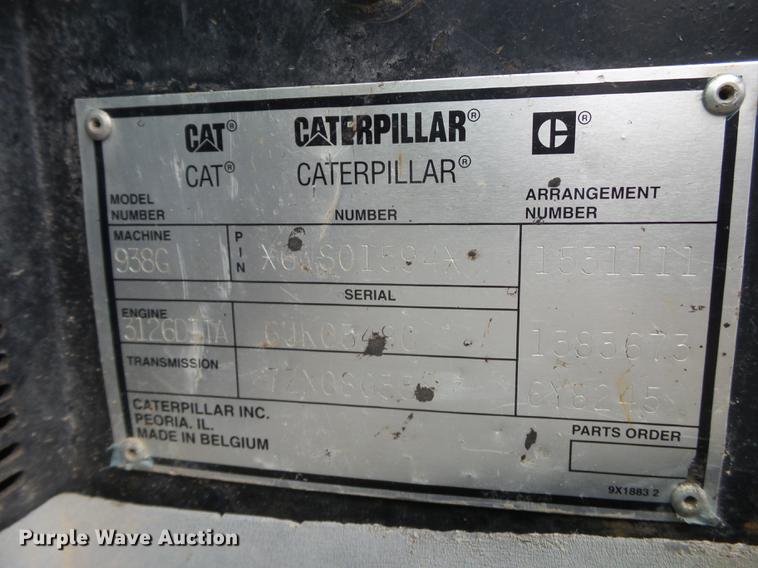 image for item EI9689 1999 Caterpillar 938G wheel loader