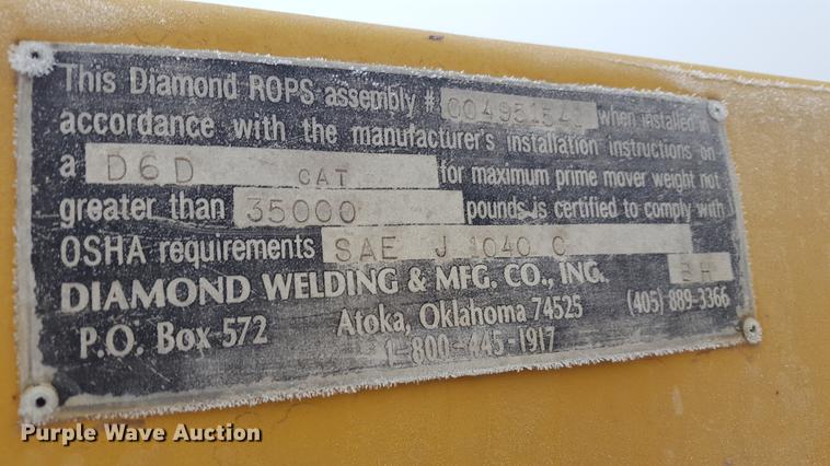 image for item EI9703 1995 Caterpillar D6D dozer