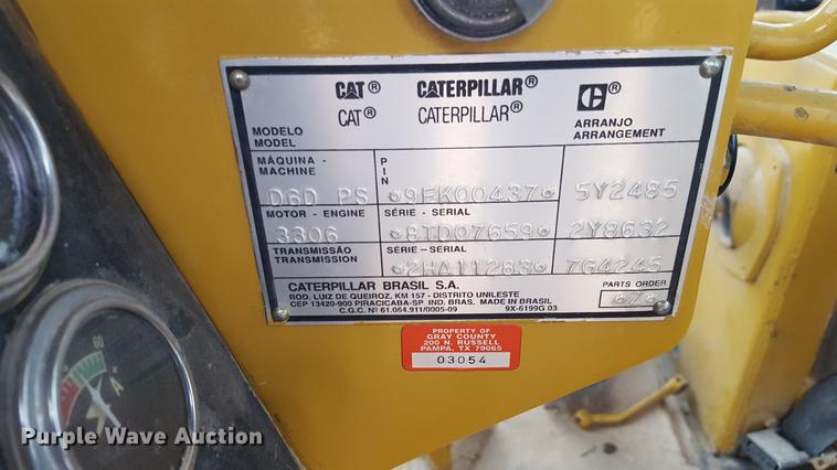 image for item EI9703 1995 Caterpillar D6D dozer