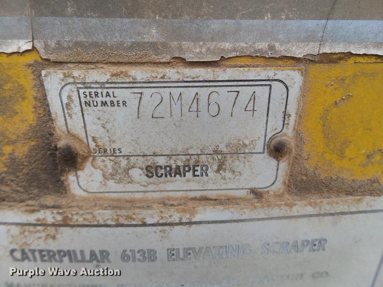 image for item EI9705 1977 Caterpillar 613B scraper