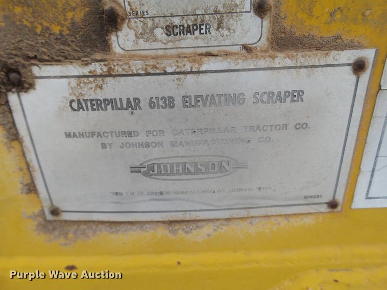 image for item EI9705 1977 Caterpillar 613B scraper