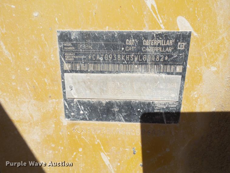 image for item EI9722 2012 Caterpillar 938K wheel loader