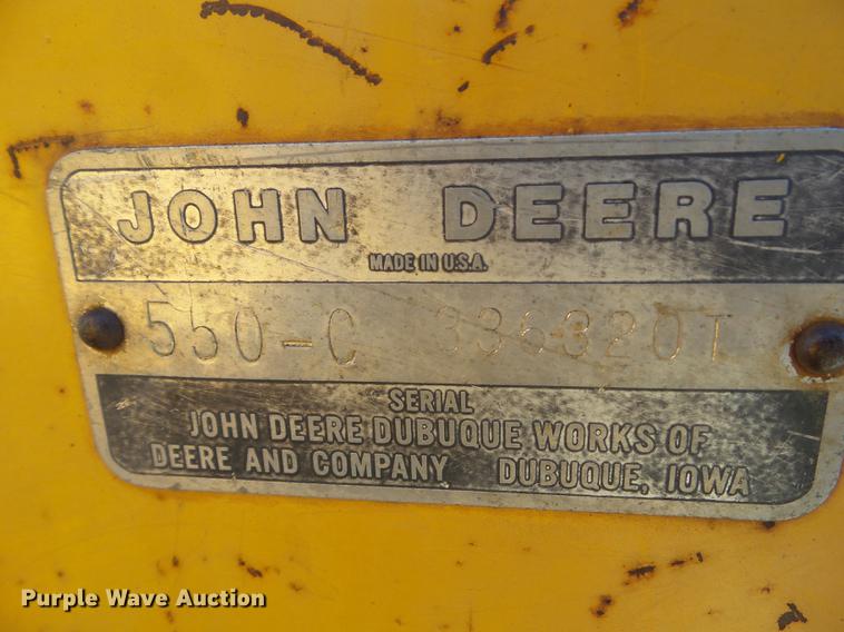 image for item EM9018 1979 John Deere 550C dozer