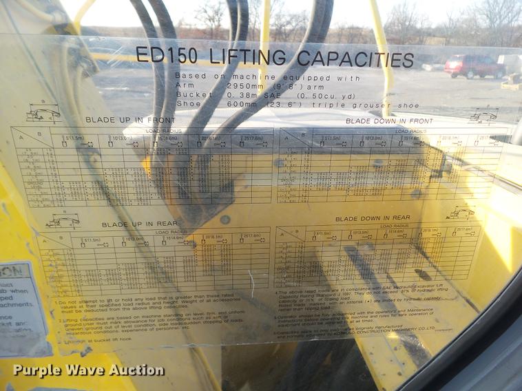 image for item EM9043 2006 Kobleco ED150-1E excavator