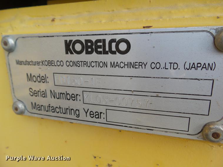 image for item EM9043 2006 Kobleco ED150-1E excavator