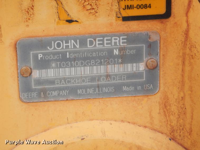 image for item ER9305 1996 John Deere 310D backhoe
