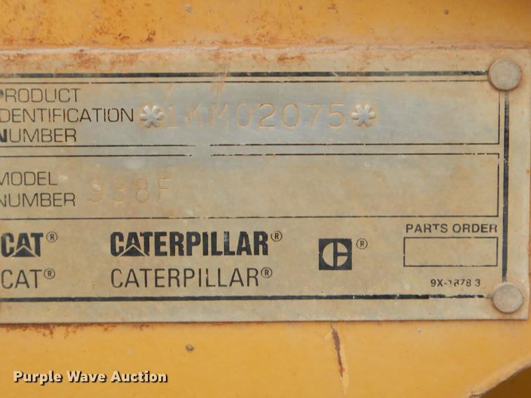image for item ER9307 1996 Caterpillar 938F wheel loader