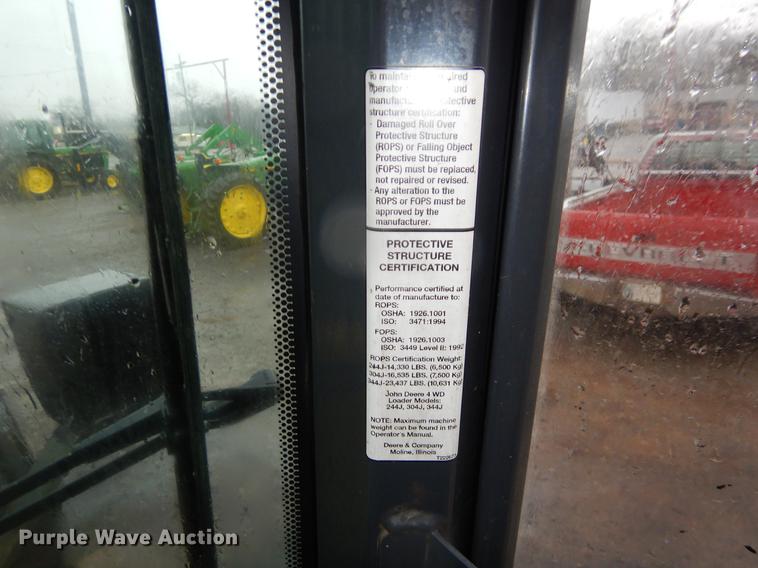 image for item ER9346 2011 John Deere 304J wheel loader