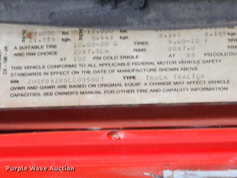 image for item ER9350 1990 International 9300 dump truck