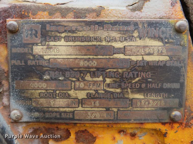 image for item EV9536 Ingersoll Rand HU40 Tugger air winch