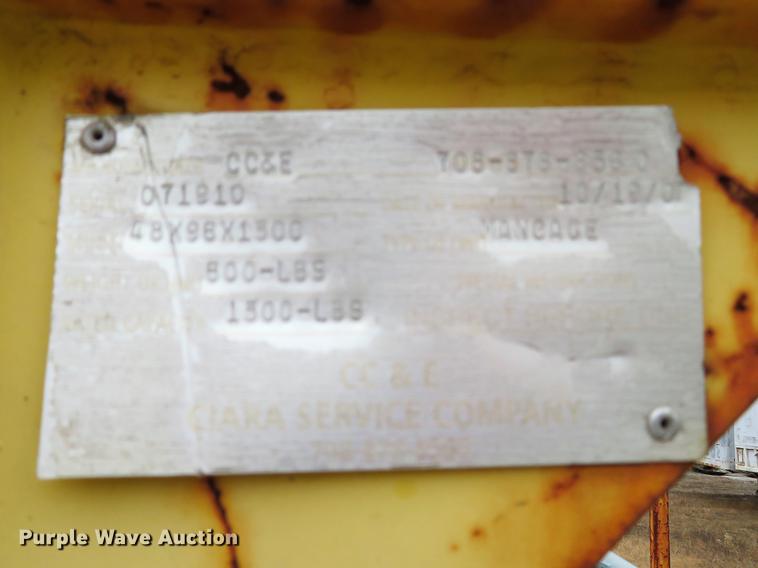 image for item EV9541 Chicago Crane 48X96X1300 man basket