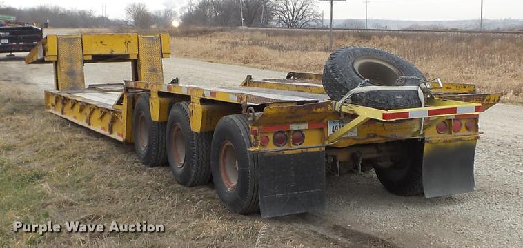 image for item EW9790 1970 Load Craft LDD3-40SFG lowboy equipment trailer