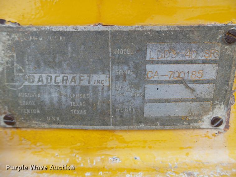 image for item EW9790 1970 Load Craft LDD3-40SFG lowboy equipment trailer