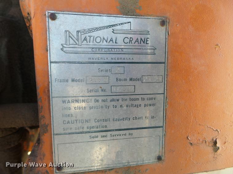 image for item EW9814 National Crane crane