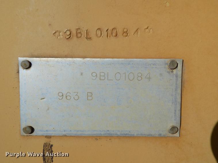 image for item FE9261 1996 Caterpillar 963B track loader