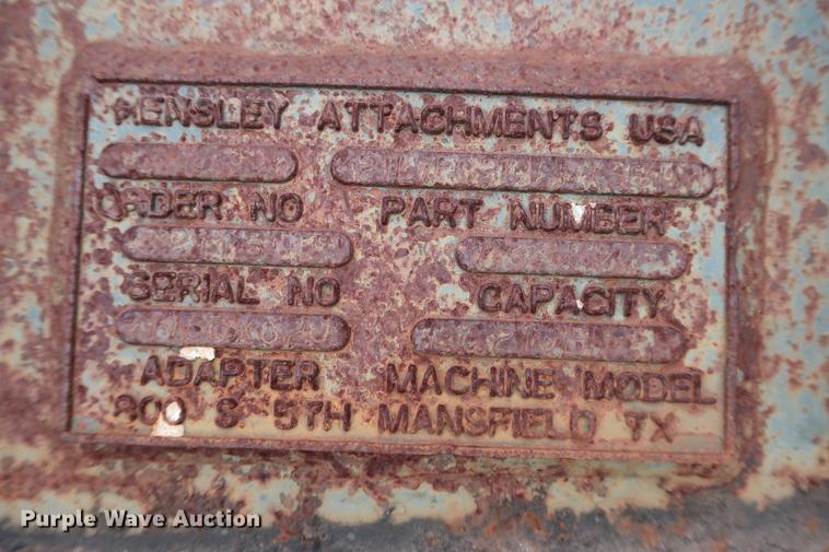 image for item FE9553 Hensley 42"W excavator bucket