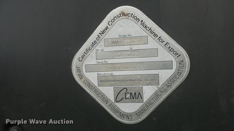 image for item FI9321 2006 John Deere 27D mini excavator