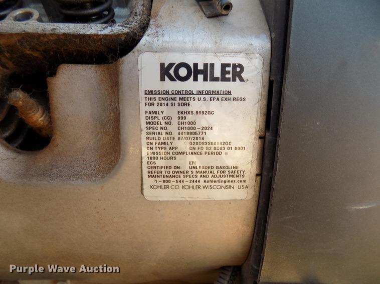 image for item FQ9119 2014 Kohler Command Pro CH1000 gas engine