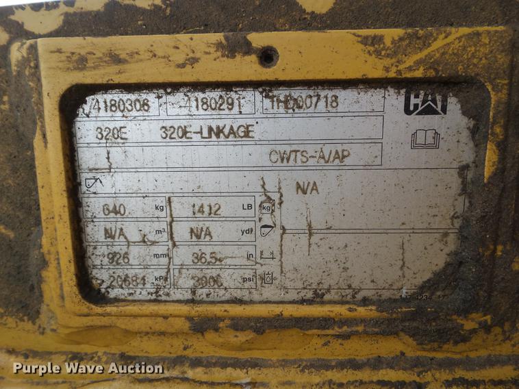 image for item L5728 2013 Caterpillar 320EL excavator