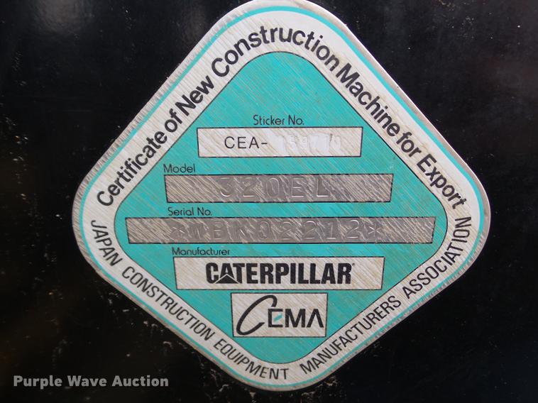 image for item L5728 2013 Caterpillar 320EL excavator