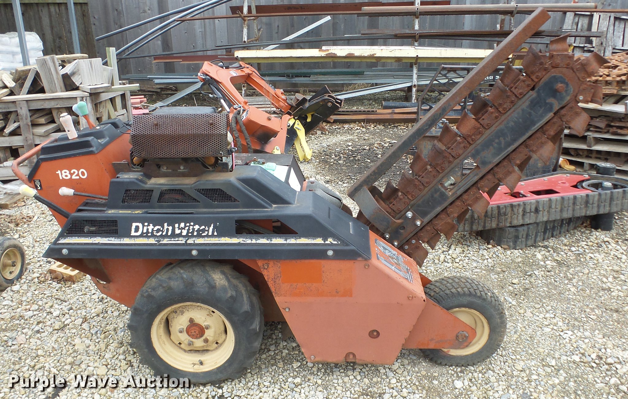 Ditch Witch 1820 trencher in Park City, KS Item DG2864 sold Purple Wave