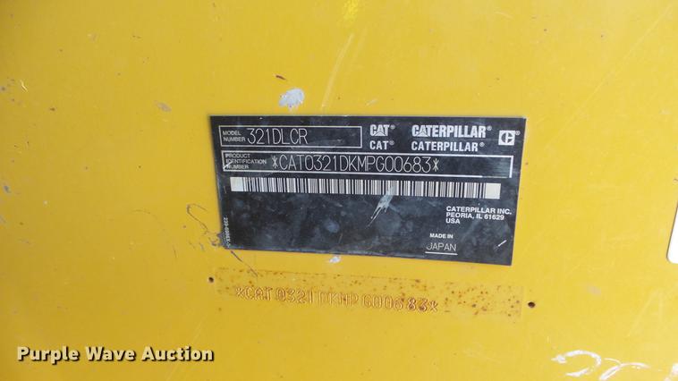 image for item DC1313 2013 Caterpillar 321D LCR excavator